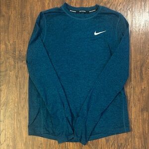 Nike Running Men's Teal Long Sleeve Tee